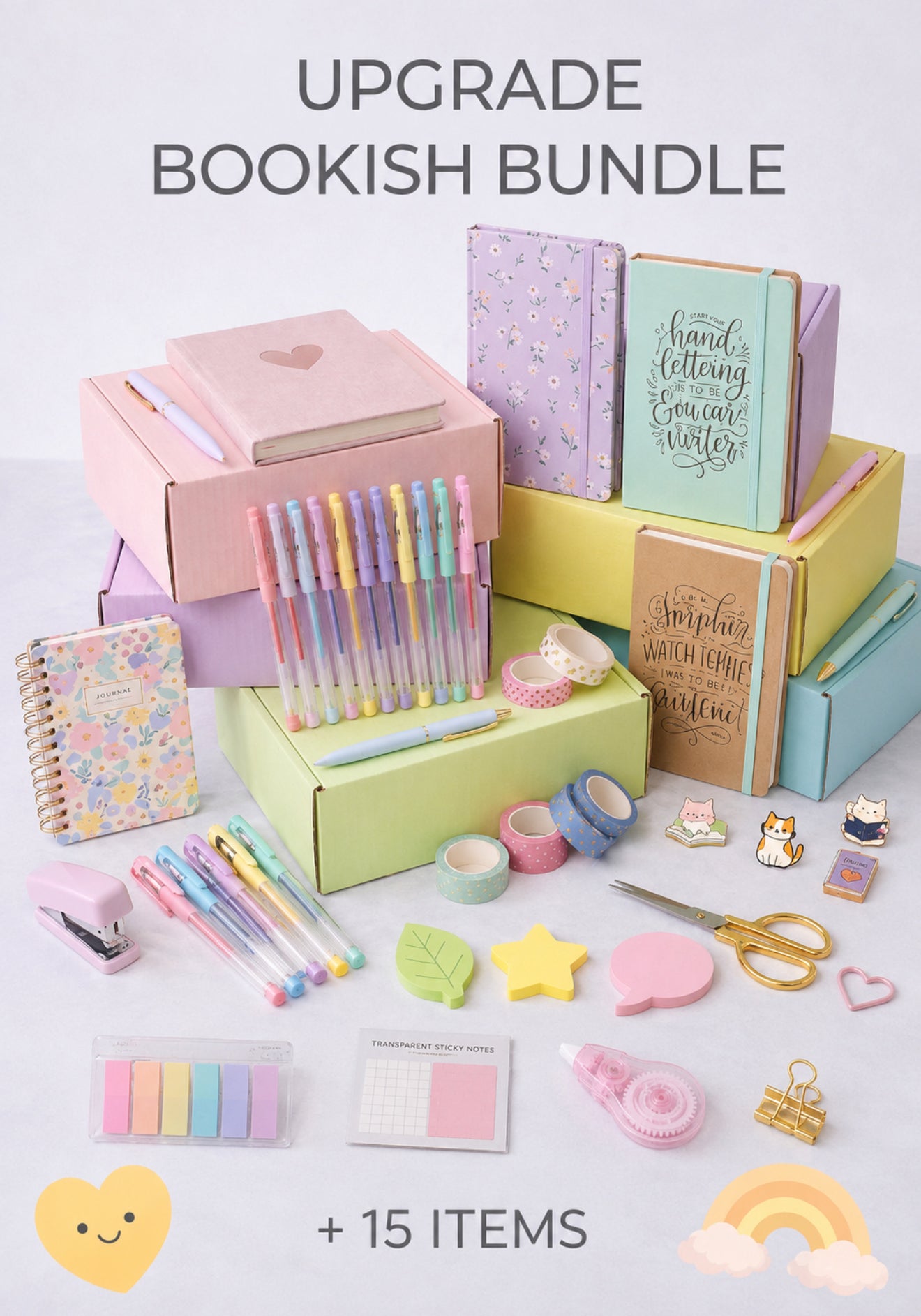✨ Bookish Bundle Upgrade — 15 Cozy Stationery Essentials