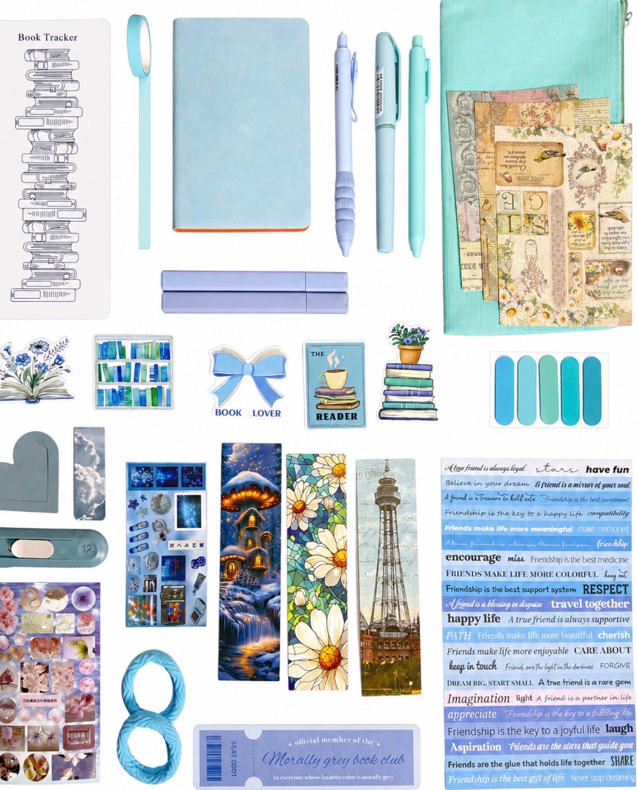 💙 NEW Blue — Aesthetic Bookish Bundle