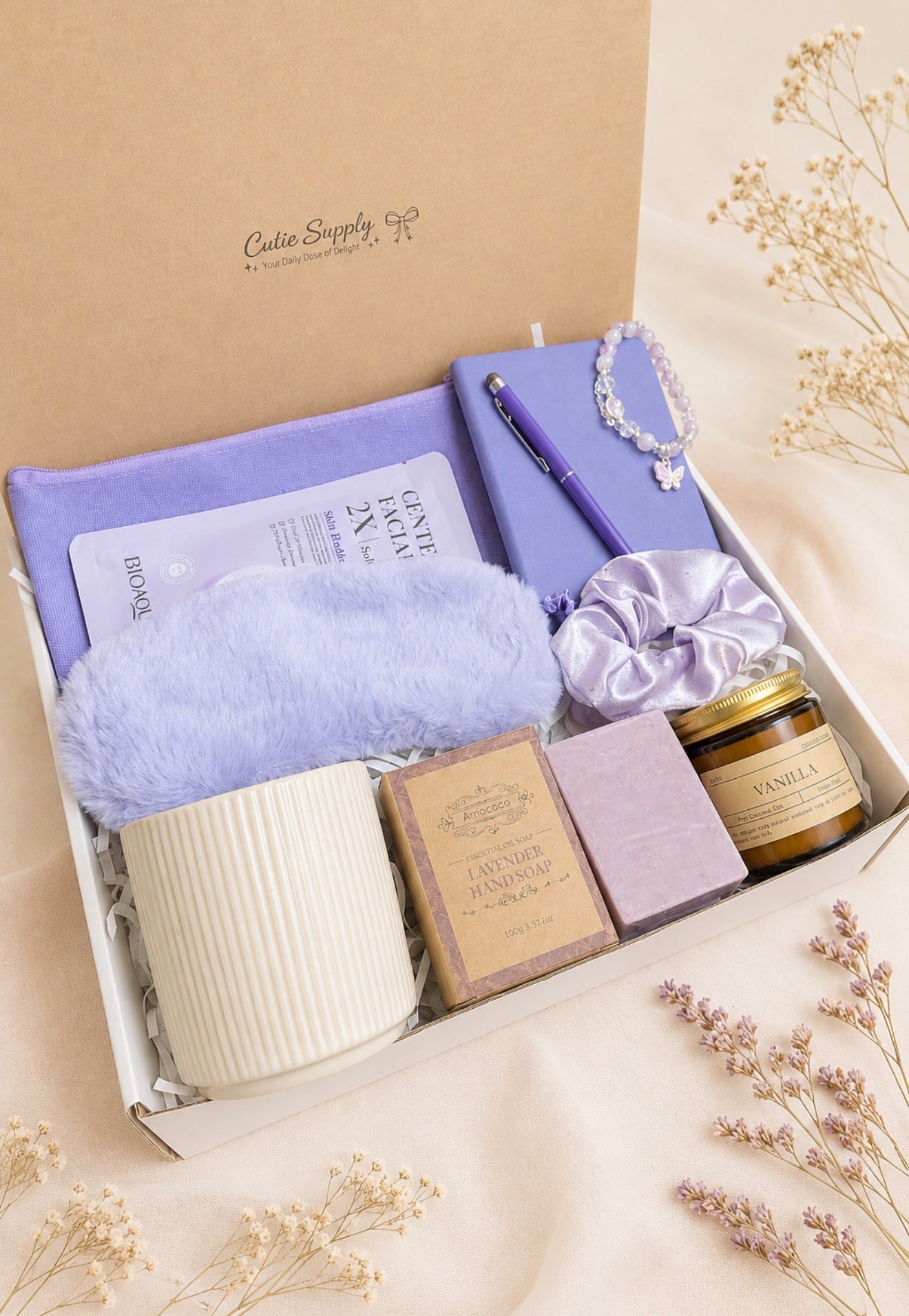 Lavender Premium Self-Care Gift Box