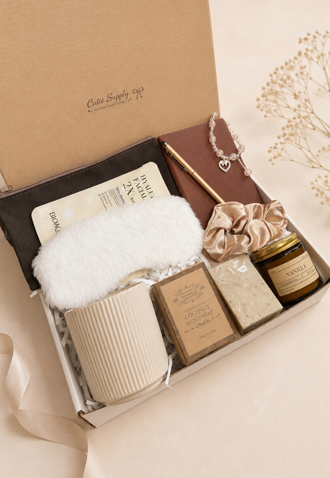 Mocha Brown Premium Self-Care Gift Box