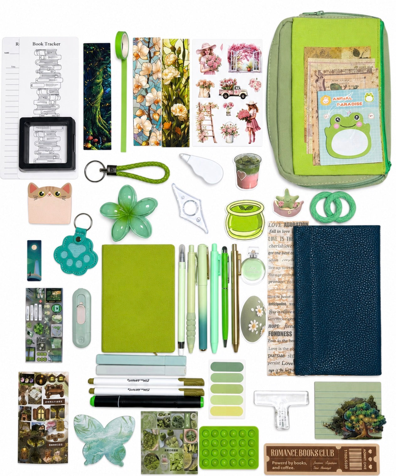 💚 NEW Green Matcha Elite — Green Aesthetic Bookish Bundle