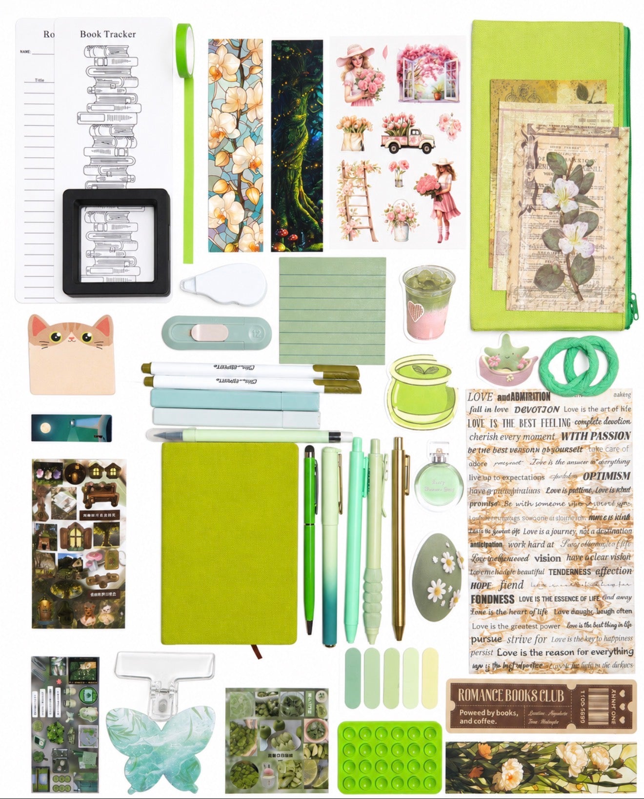 💚 NEW Green Matcha Elite — Green Aesthetic Bookish Bundle
