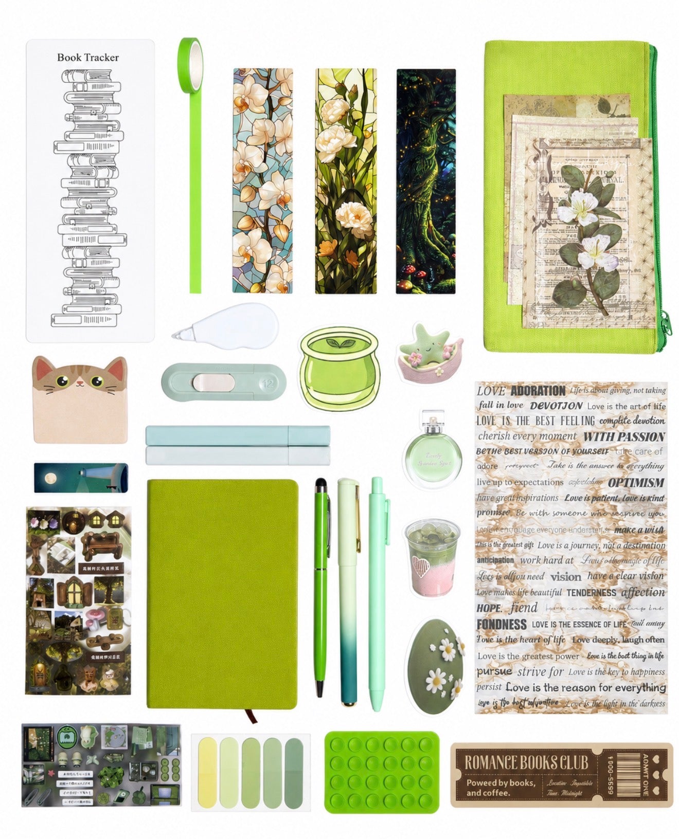 💚 NEW Green Matcha Elite — Green Aesthetic Bookish Bundle