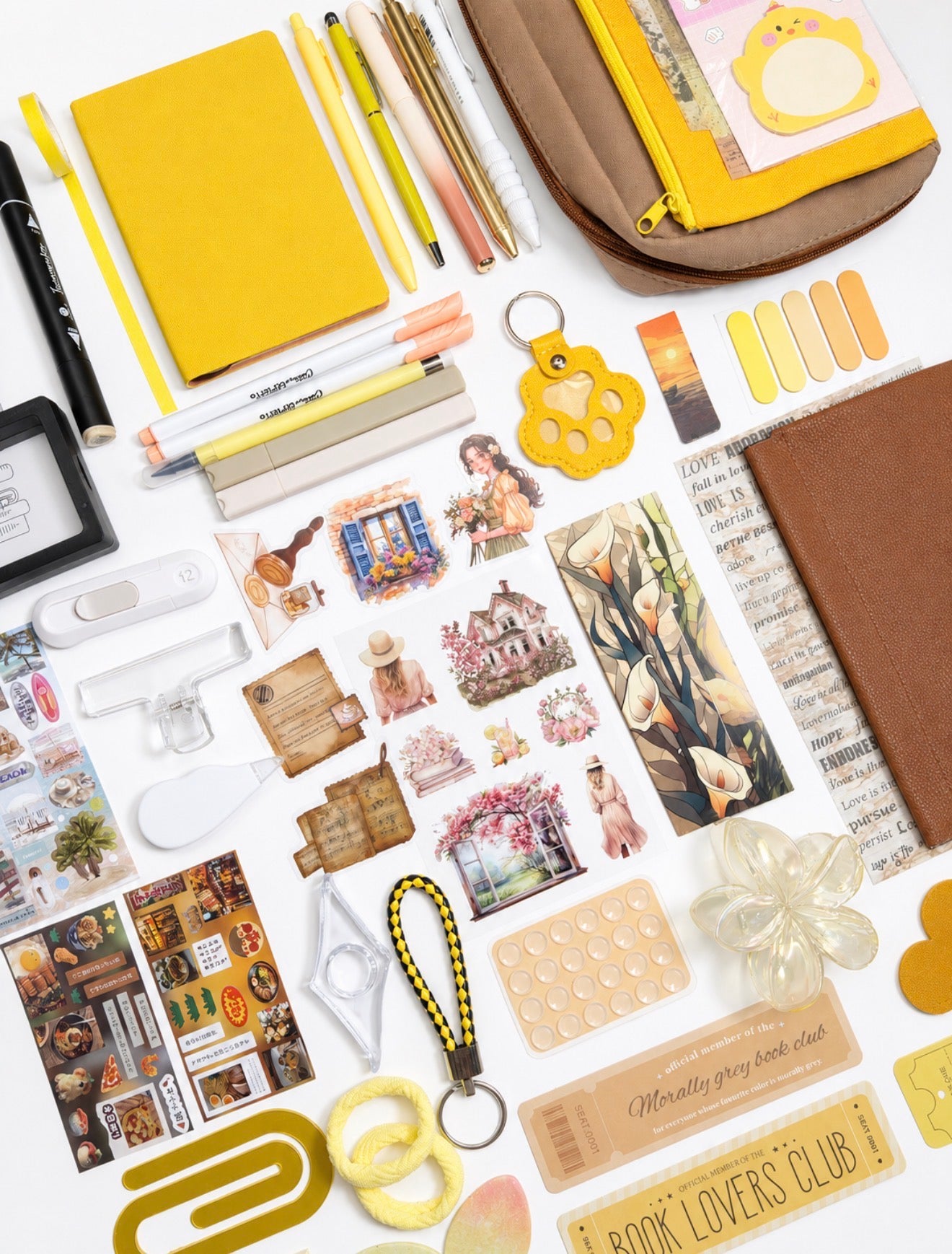 💛 NEW Yellow Golden Muse — Yellow Aesthetic Bookish Bundle