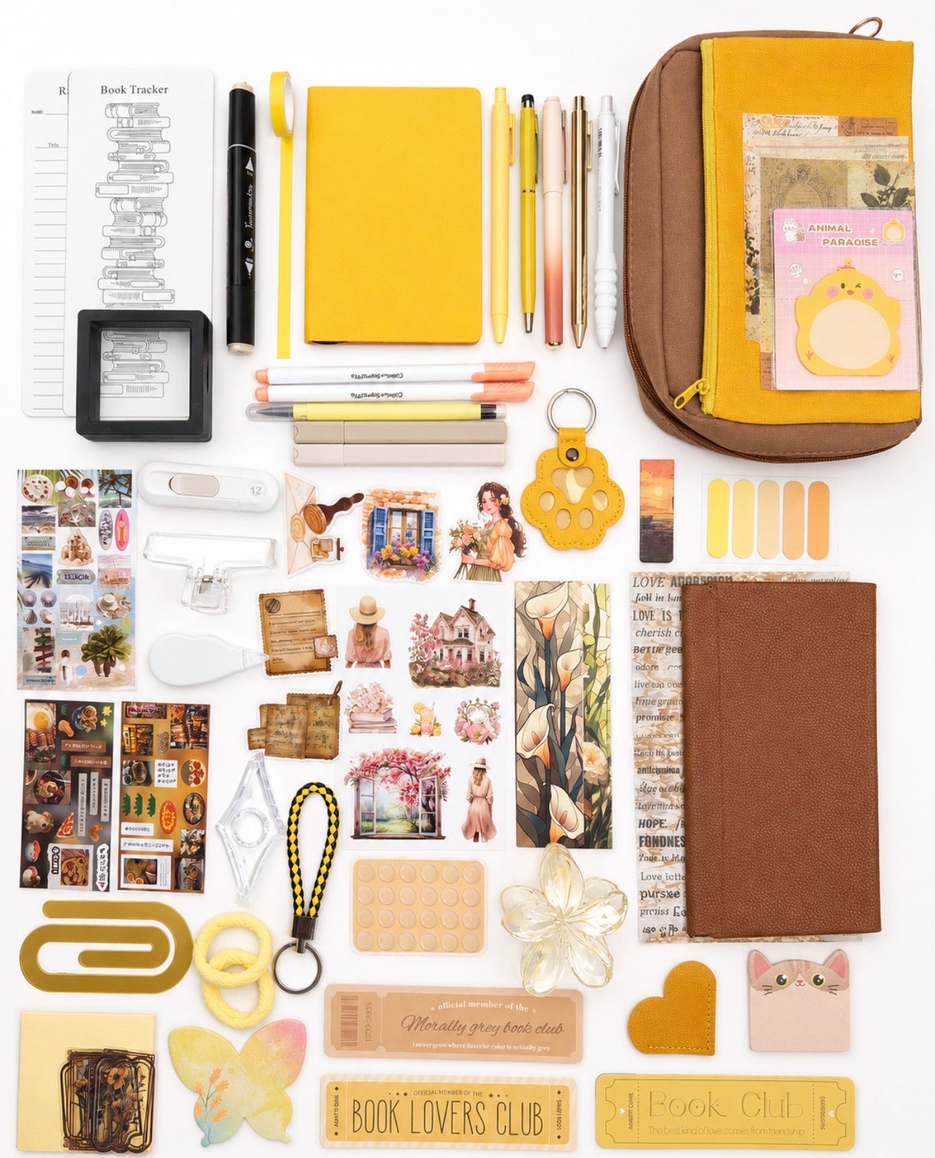 💛 NEW Yellow Golden Muse — Yellow Aesthetic Bookish Bundle