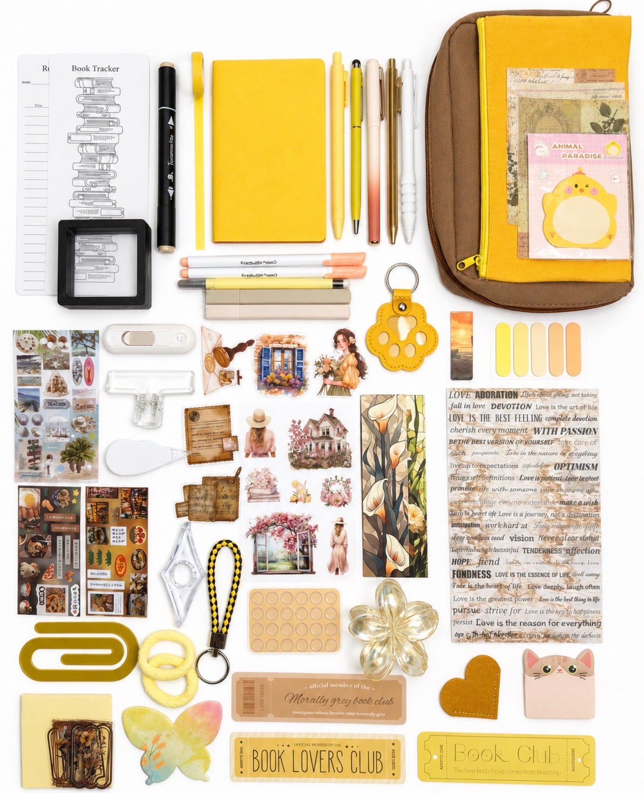 💛 NEW Yellow Golden Muse — Yellow Aesthetic Bookish Bundle