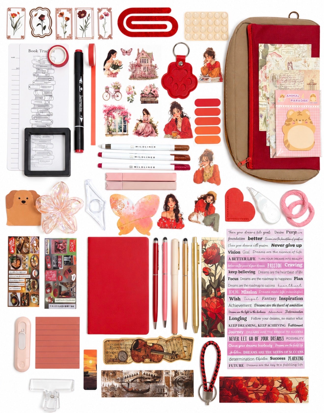 ❤️ NEW Crimson Muse — Red Aesthetic Bookish Bundle