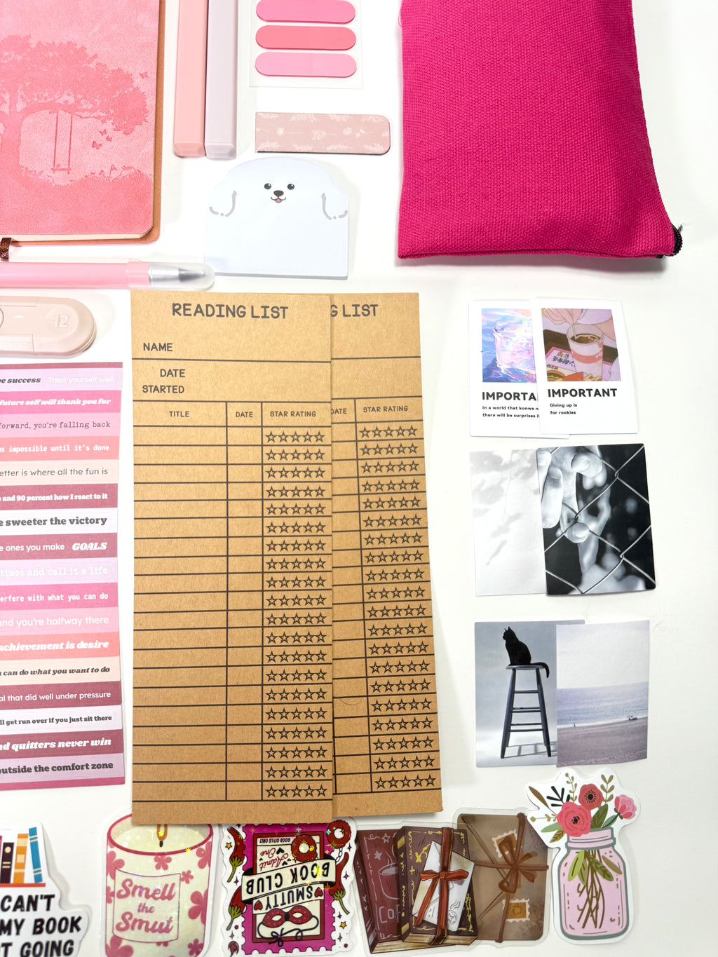 💗 NEW Pink Blush — Pink Aesthetic Bookish Bundle