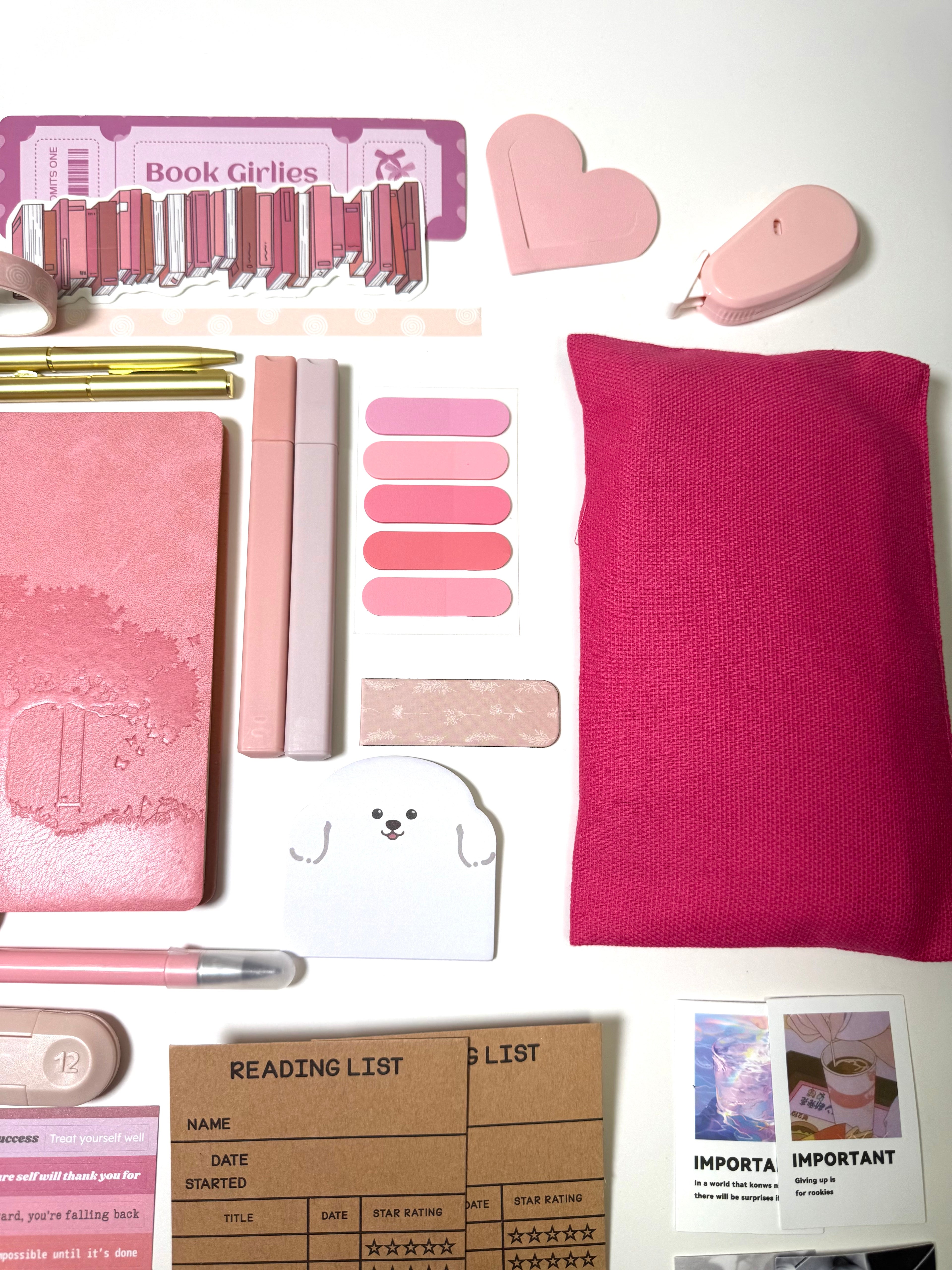 💗 NEW Pink Blush — Pink Aesthetic Bookish Bundle