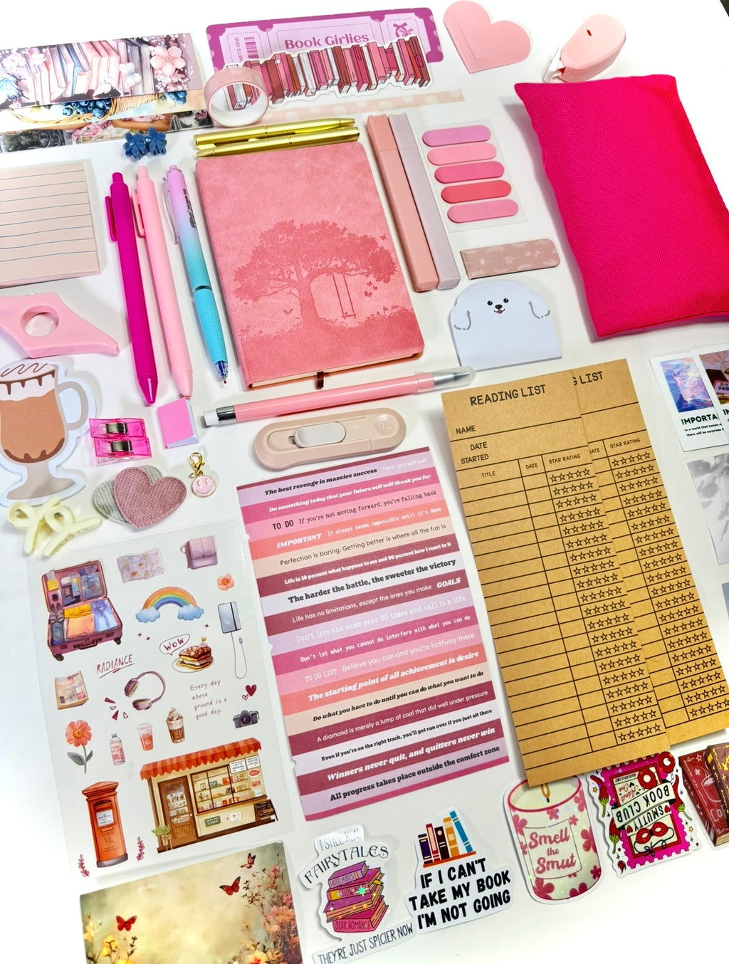 💗 NEW Pink Blush — Pink Aesthetic Bookish Bundle