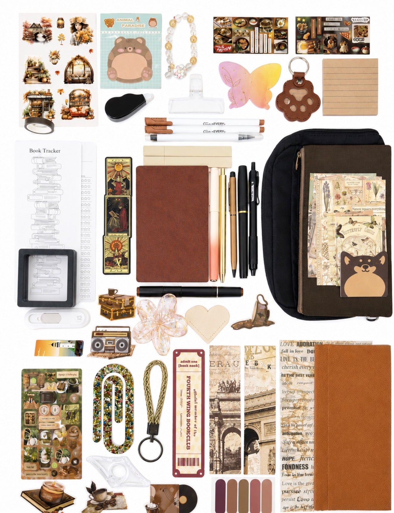 🟤 NEW Mocha Serenity — Brown Aesthetic Bookish Bundle
