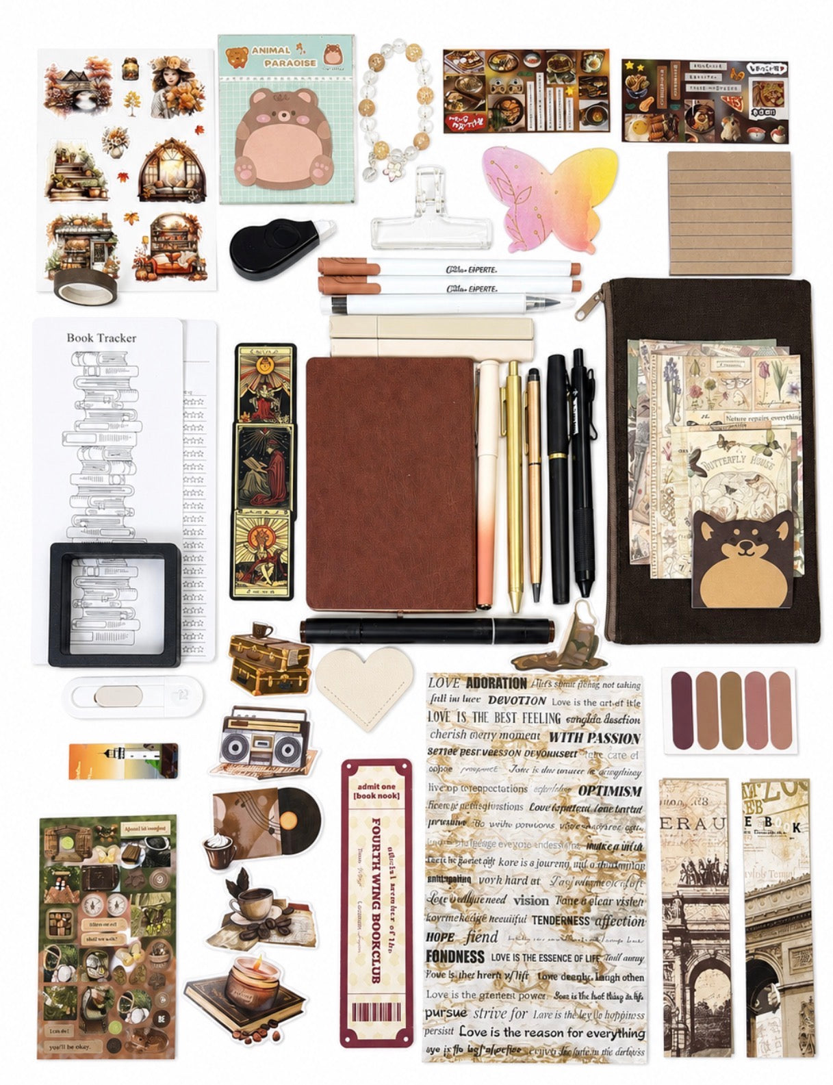 🟤 NEW Mocha Serenity — Brown Aesthetic Bookish Bundle