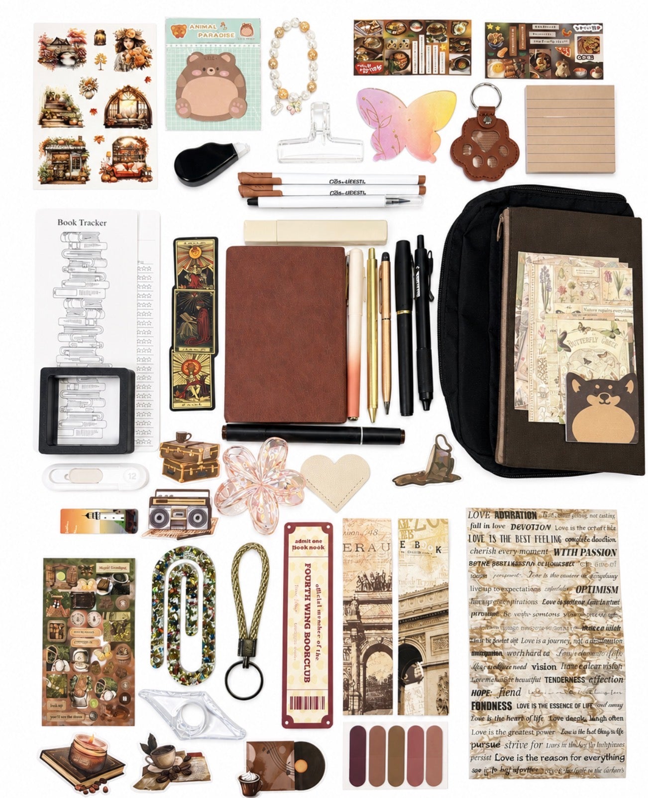 🟤 NEW Mocha Serenity — Brown Aesthetic Bookish Bundle