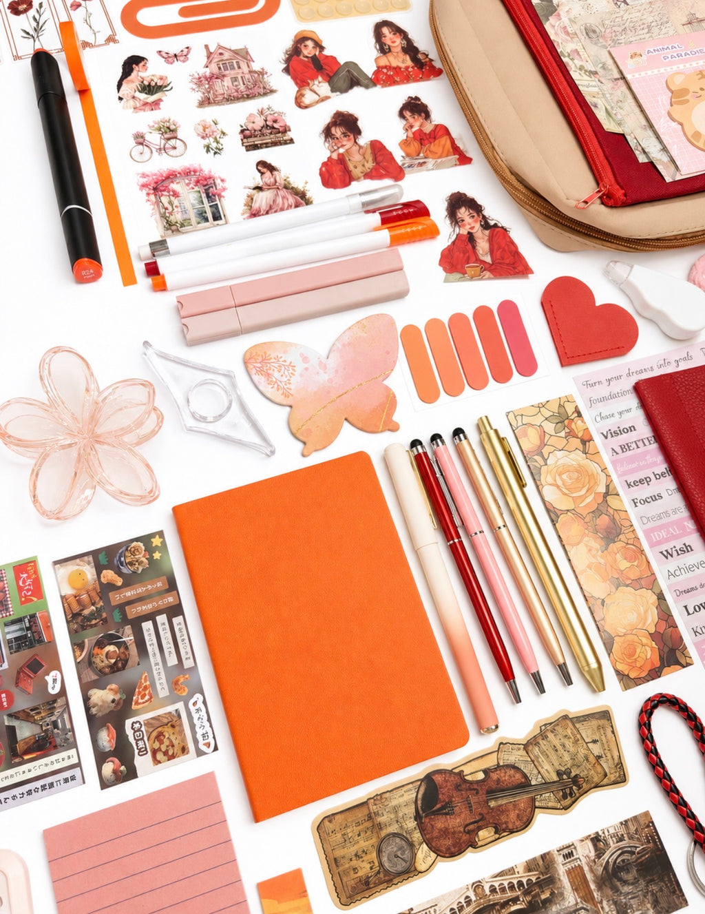 ❤️ Red Crimson Affair — Red Aesthetic Bookish Bundle