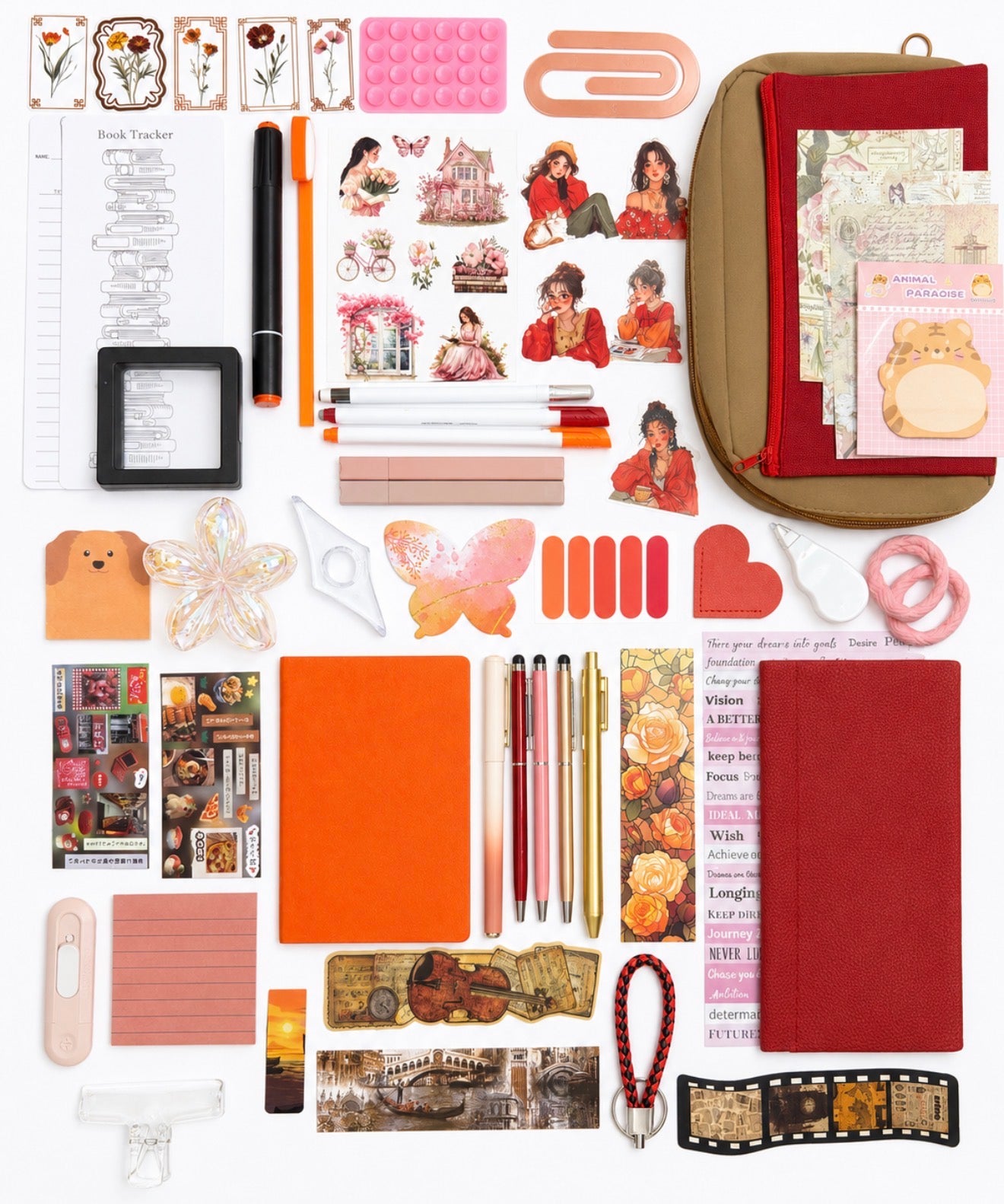 ❤️ Red Crimson Affair — Red Aesthetic Bookish Bundle