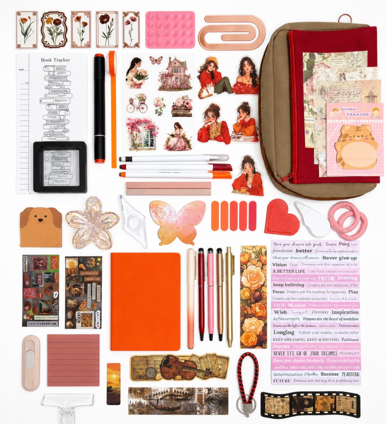 ❤️ Red Crimson Affair — Red Aesthetic Bookish Bundle