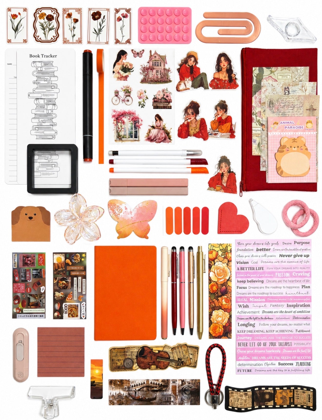 ❤️ Red Crimson Affair — Red Aesthetic Bookish Bundle