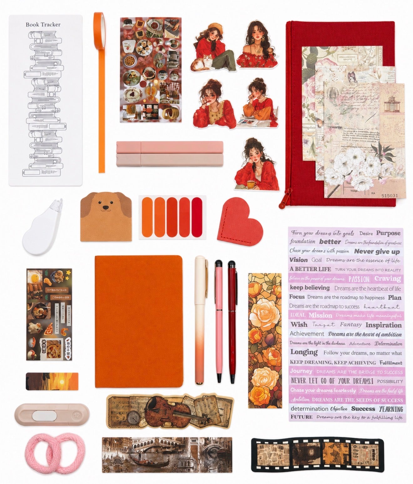 ❤️ Red Crimson Affair — Red Aesthetic Bookish Bundle