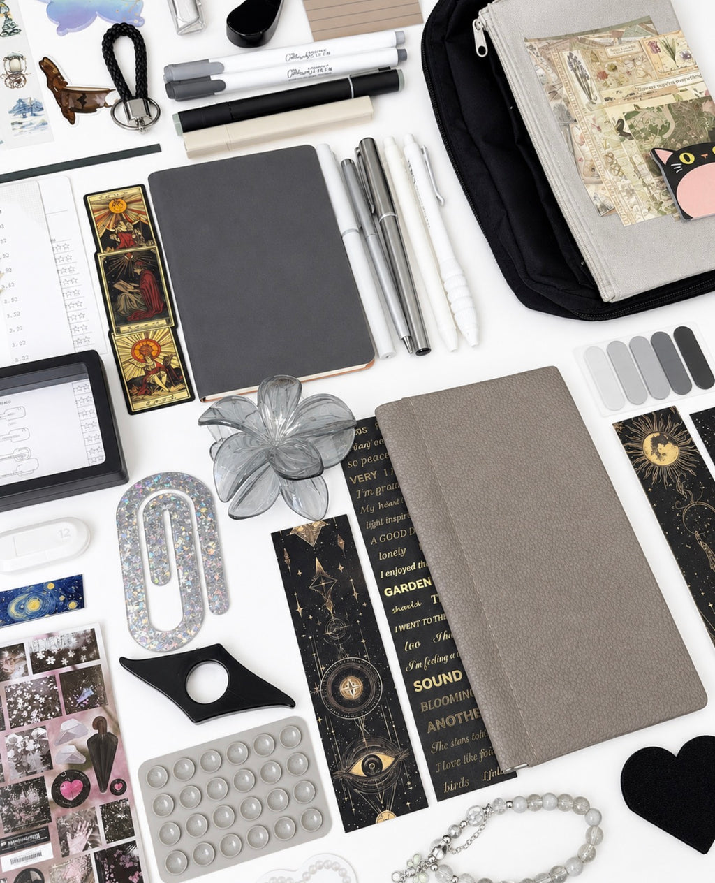 🩶 NEW Grey Muse — Grey Aesthetic Bookish Bundle