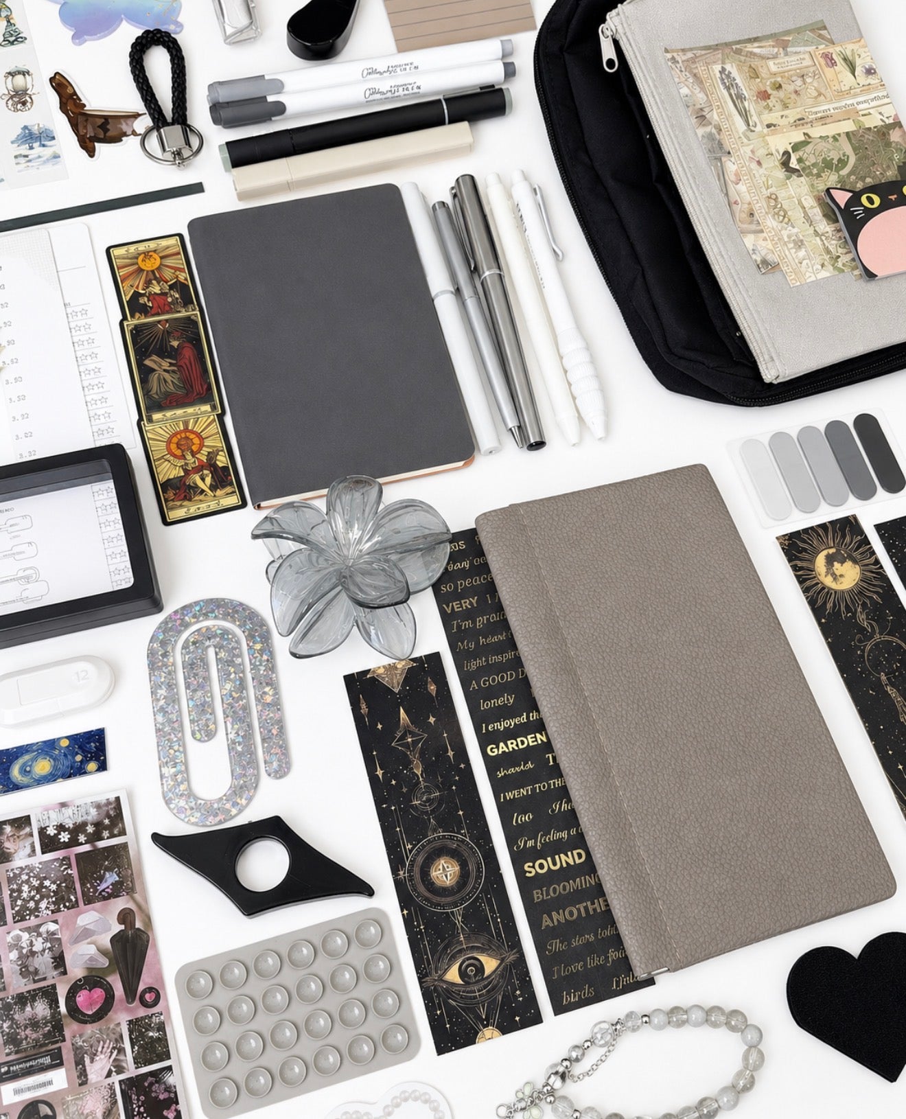 🩶 NEW Grey Muse — Grey Aesthetic Bookish Bundle