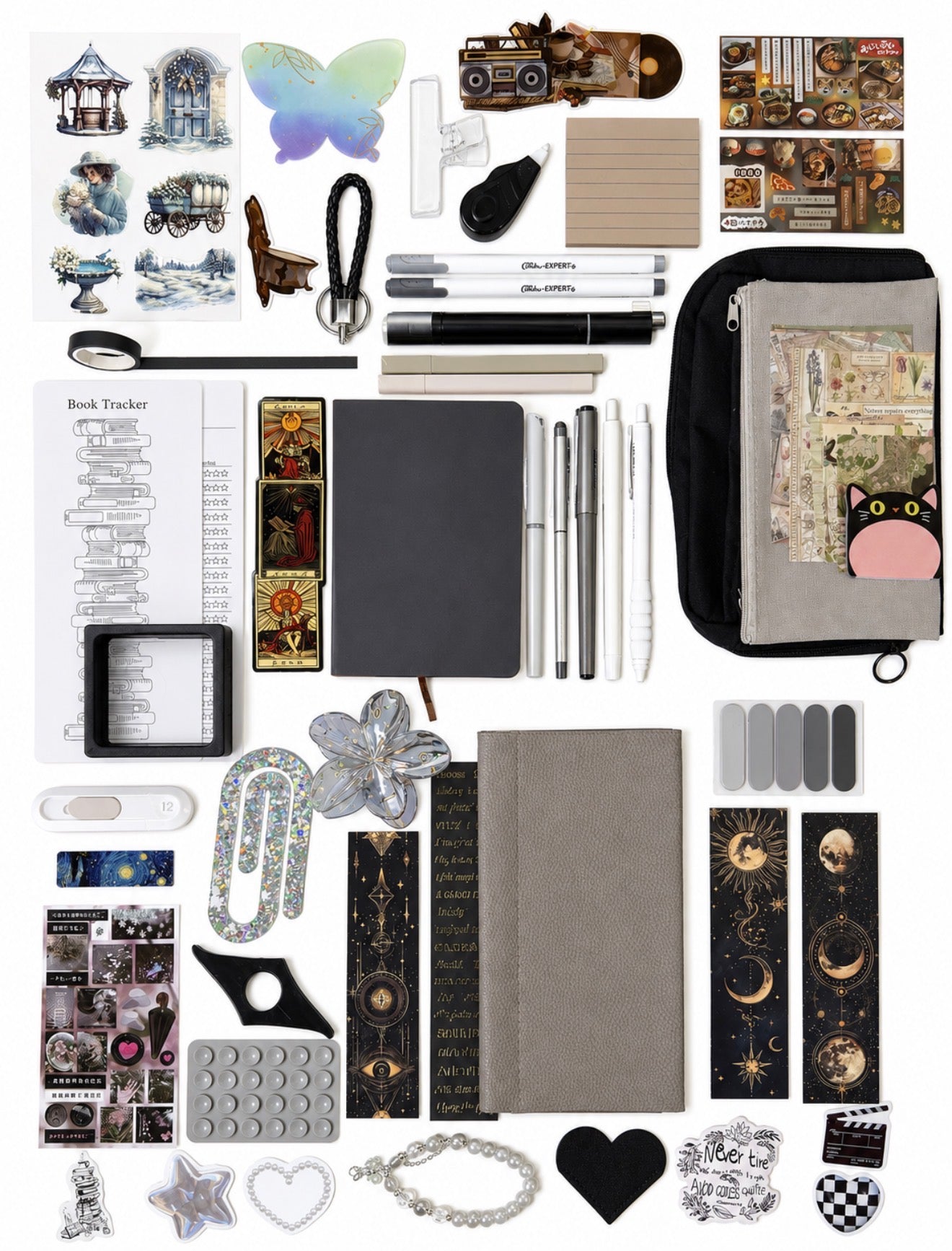 🩶 NEW Grey Muse — Grey Aesthetic Bookish Bundle
