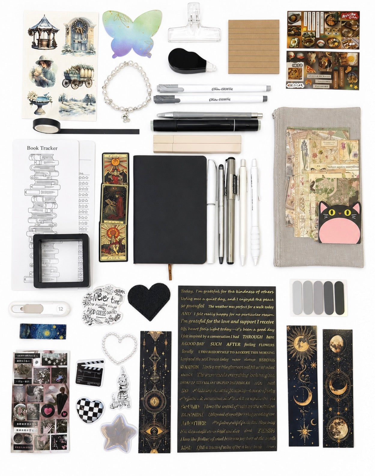 🩶 NEW Grey Muse — Grey Aesthetic Bookish Bundle