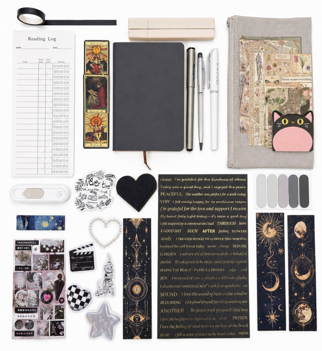 🩶 NEW Grey Muse — Grey Aesthetic Bookish Bundle