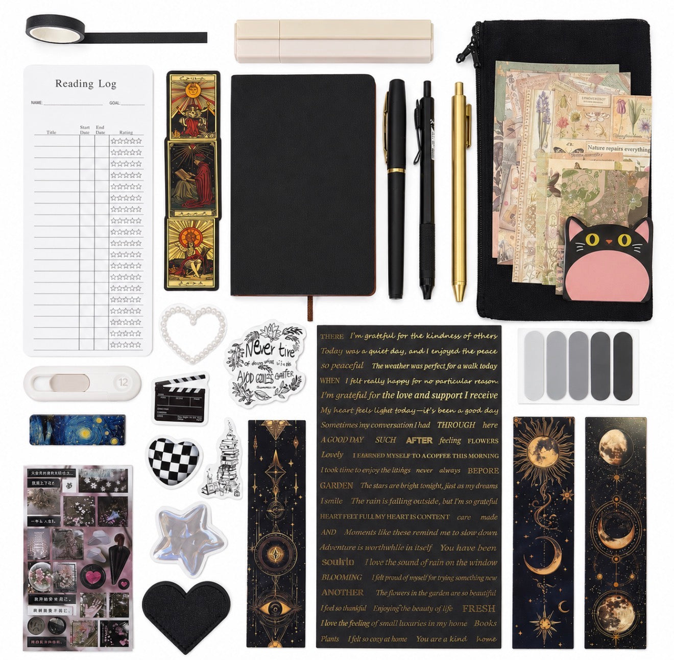 🖤 NEW Noir Chapter — Black Aesthetic Bookish Bundle