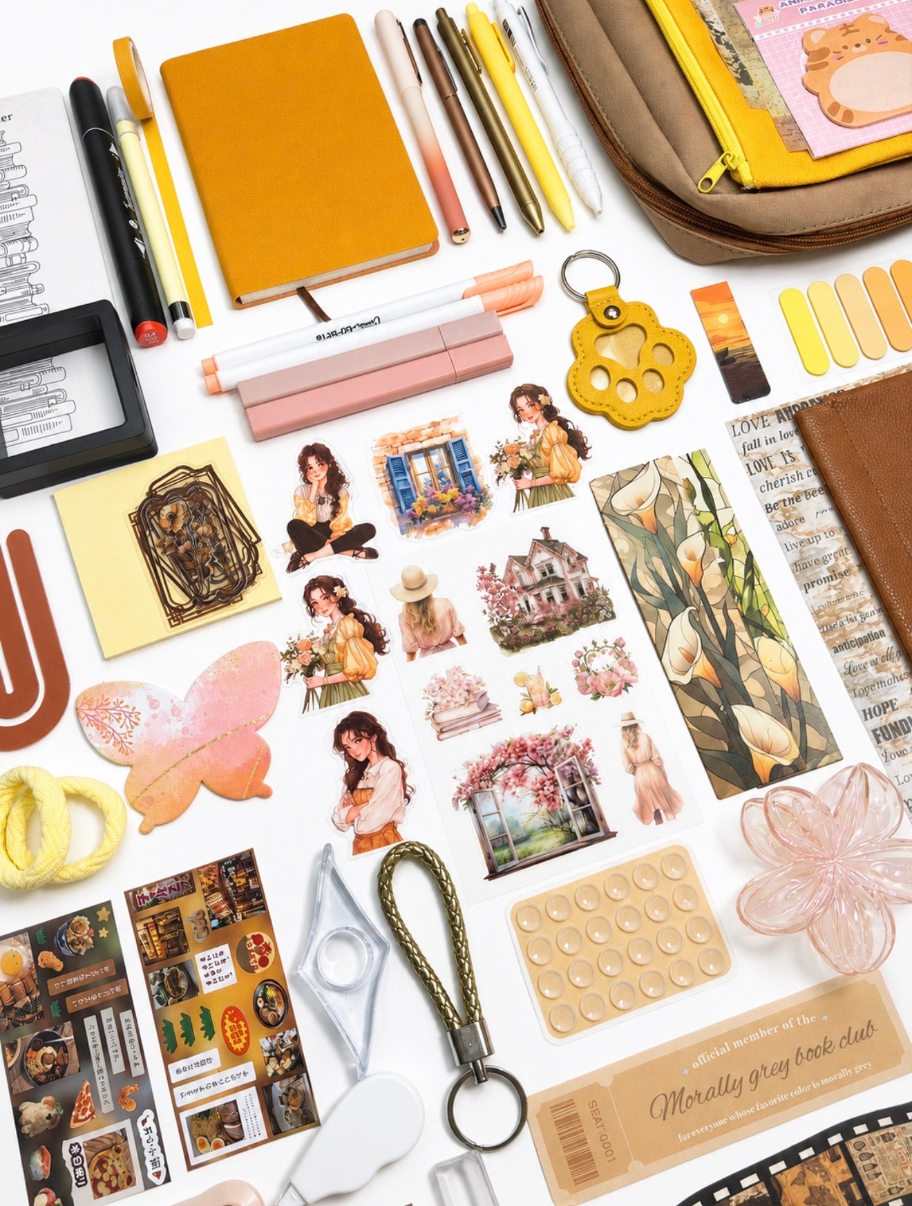 🧡 Orange Amber Aura — Orange Aesthetic Bookish Bundle