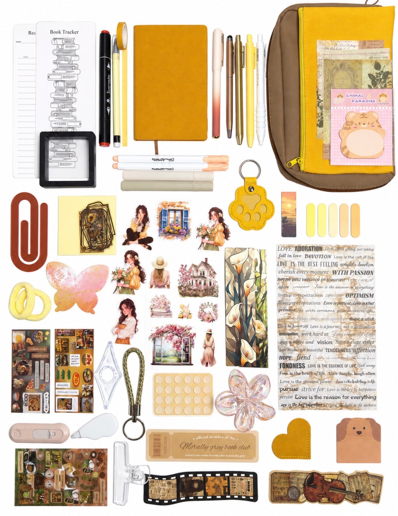 🧡 Orange Amber Aura — Orange Aesthetic Bookish Bundle