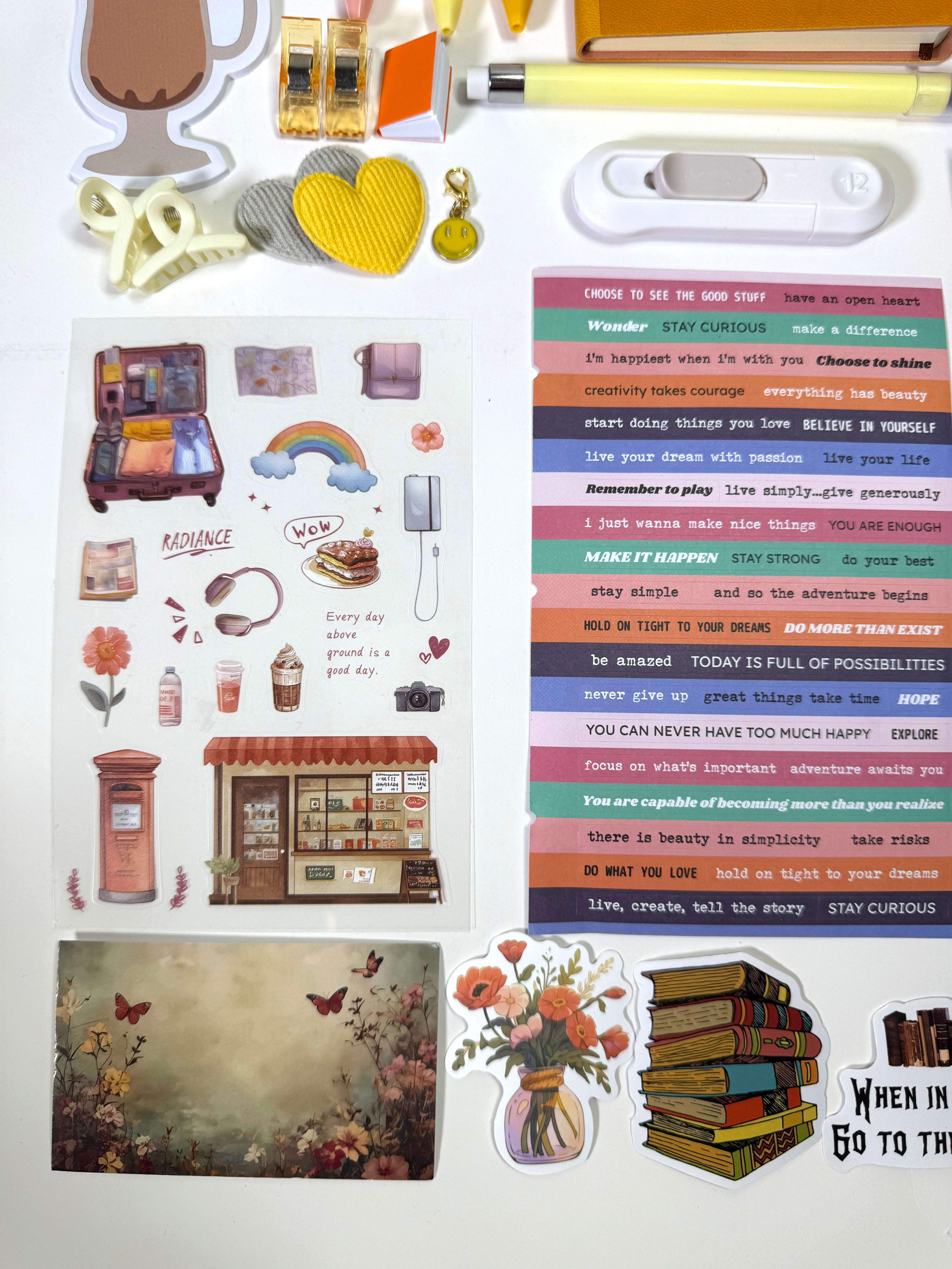 🧡 Orange Amber Aura — Orange Aesthetic Bookish Bundle