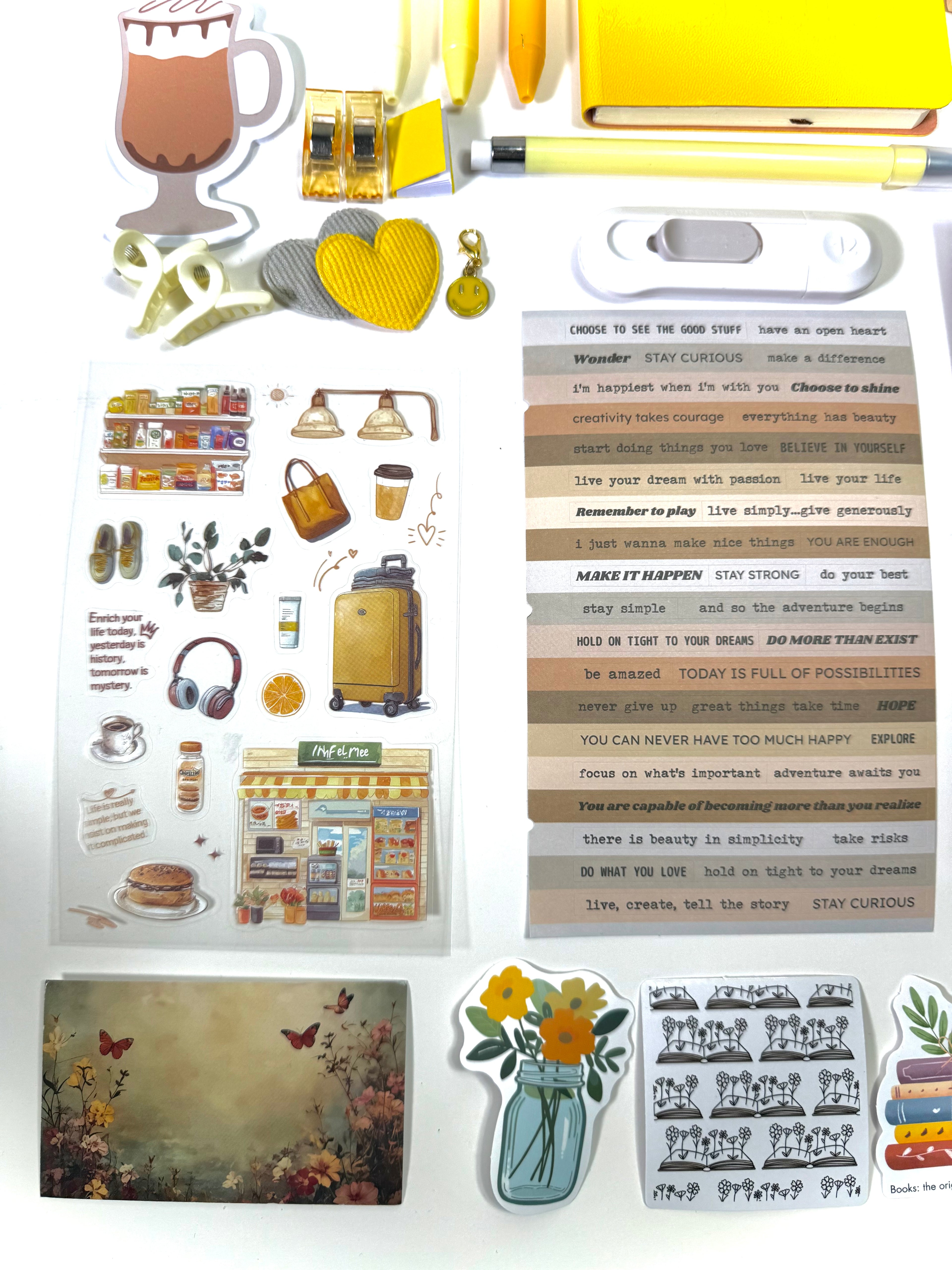 💛 Yellow Golden Muse - Aesthetic Bookish Bundle