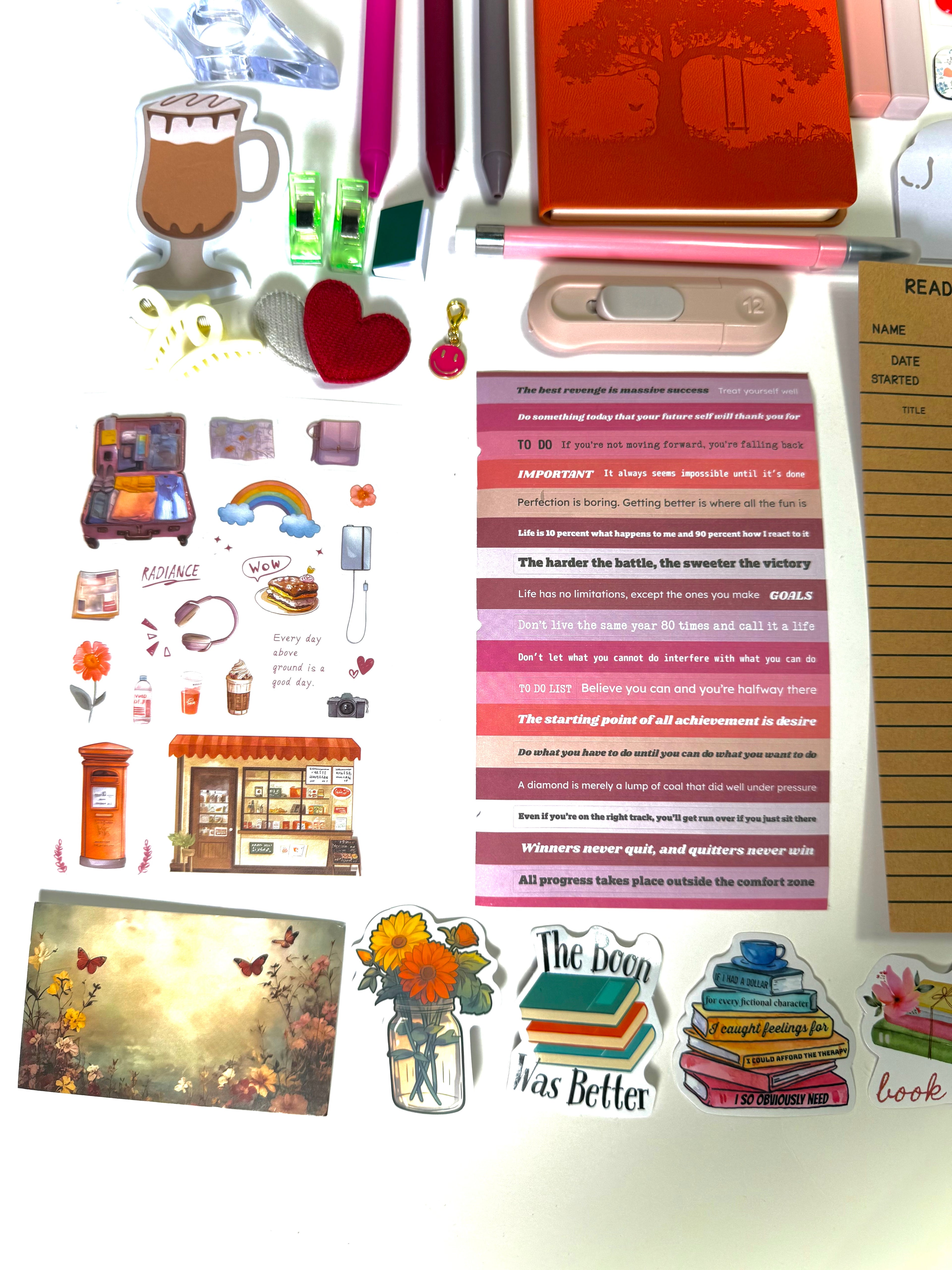 ❤️ Red Crimson Affair — Red Aesthetic Bookish Bundle