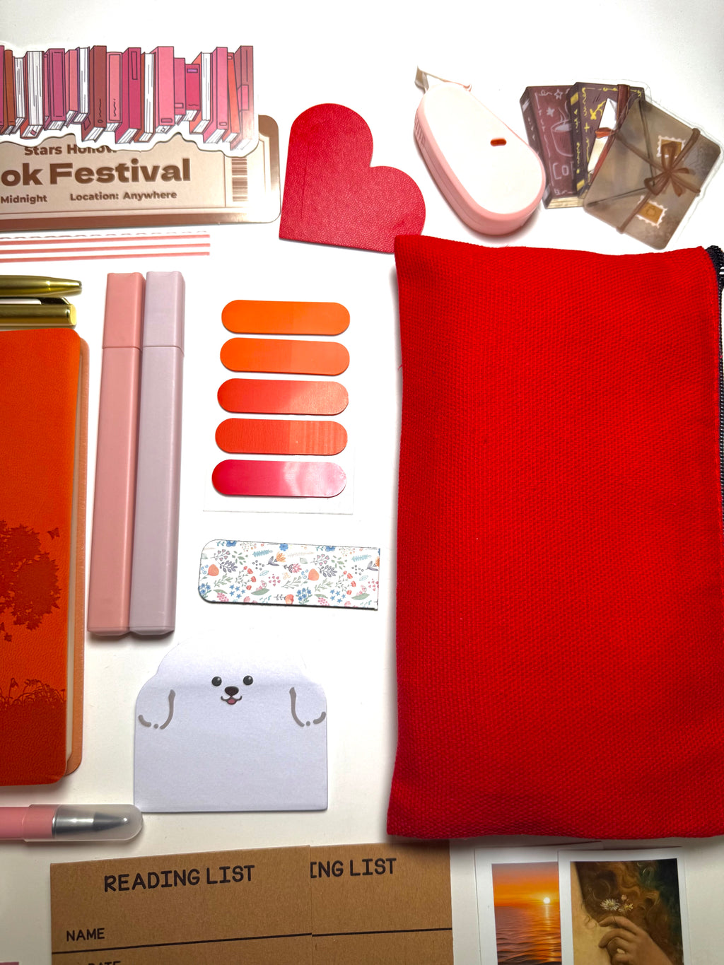 ❤️ Red Crimson Affair — Red Aesthetic Bookish Bundle
