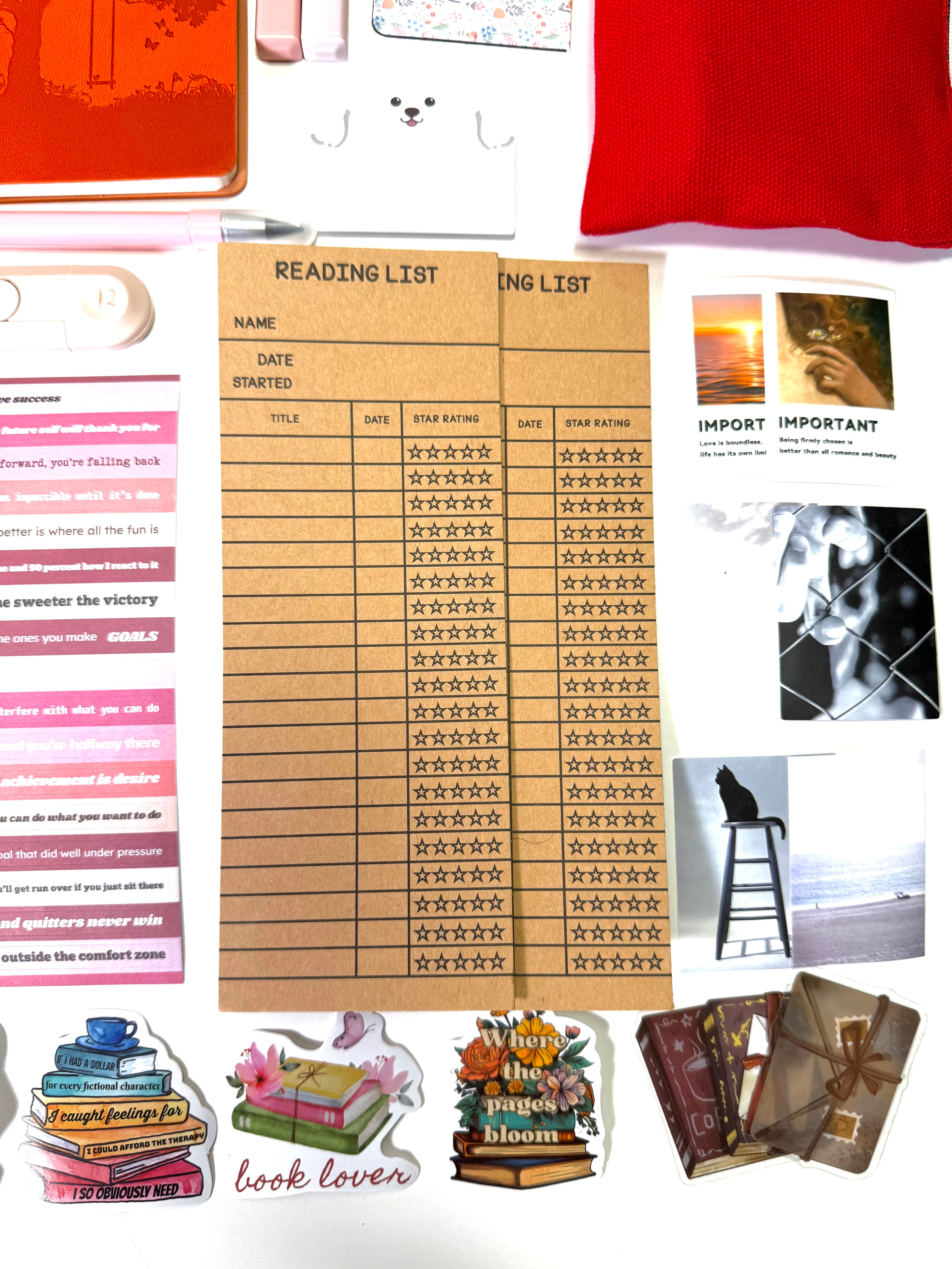 ❤️ Red Crimson Affair - Aesthetic Bookish Bundle