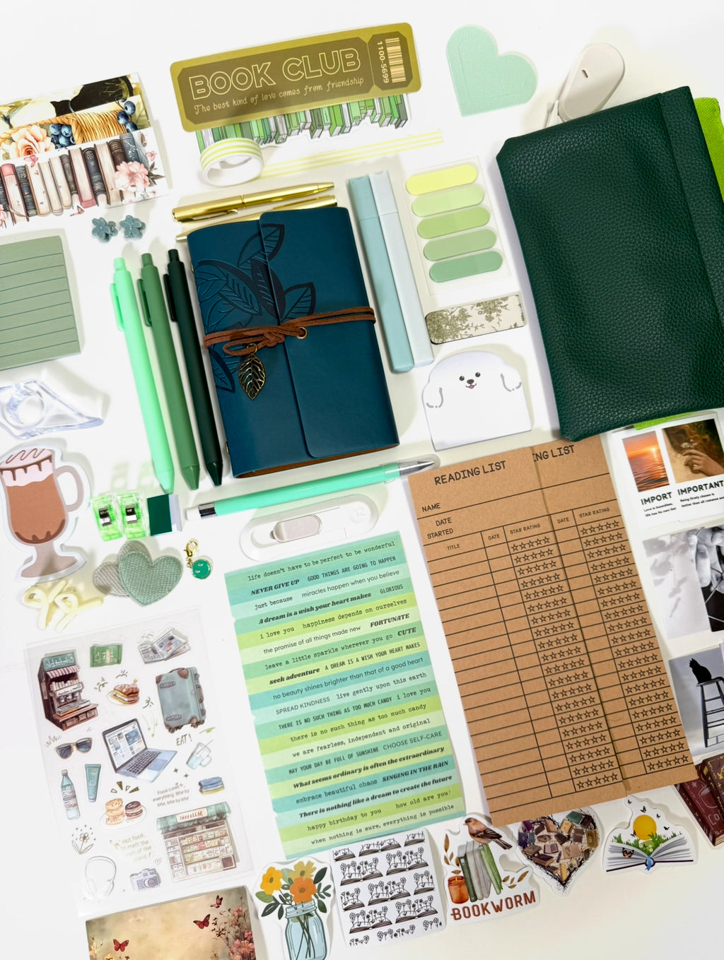 🌿 Emerald Noir — Limited Edition Aesthetic Bookish Bundle