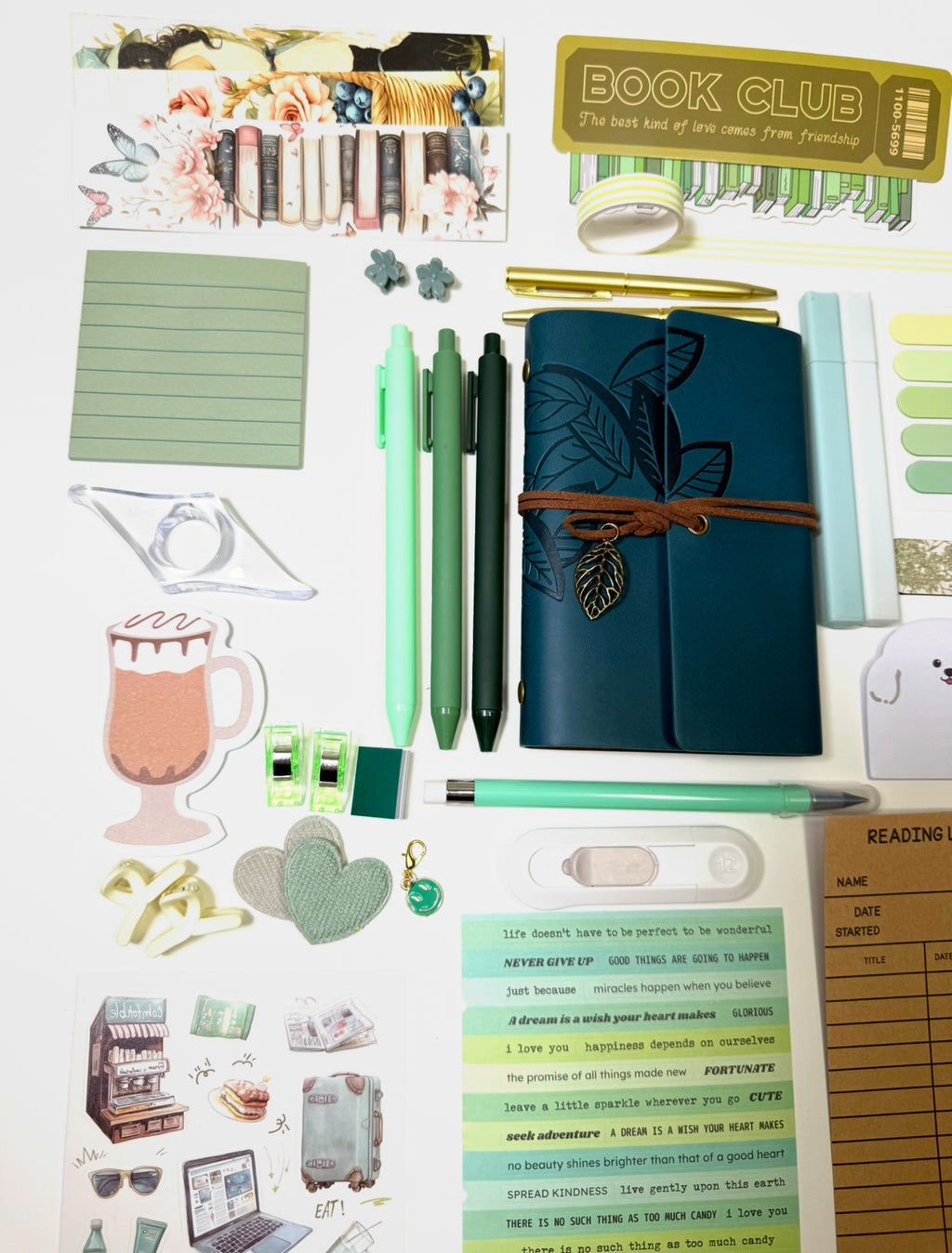 🌿 Emerald Noir — Limited Edition Aesthetic Bookish Bundle