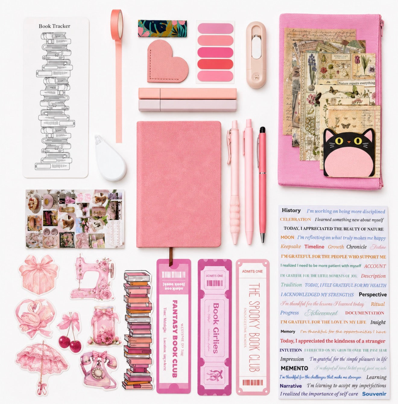 💗 NEW Pink Blush — Pink Aesthetic Bookish Bundle