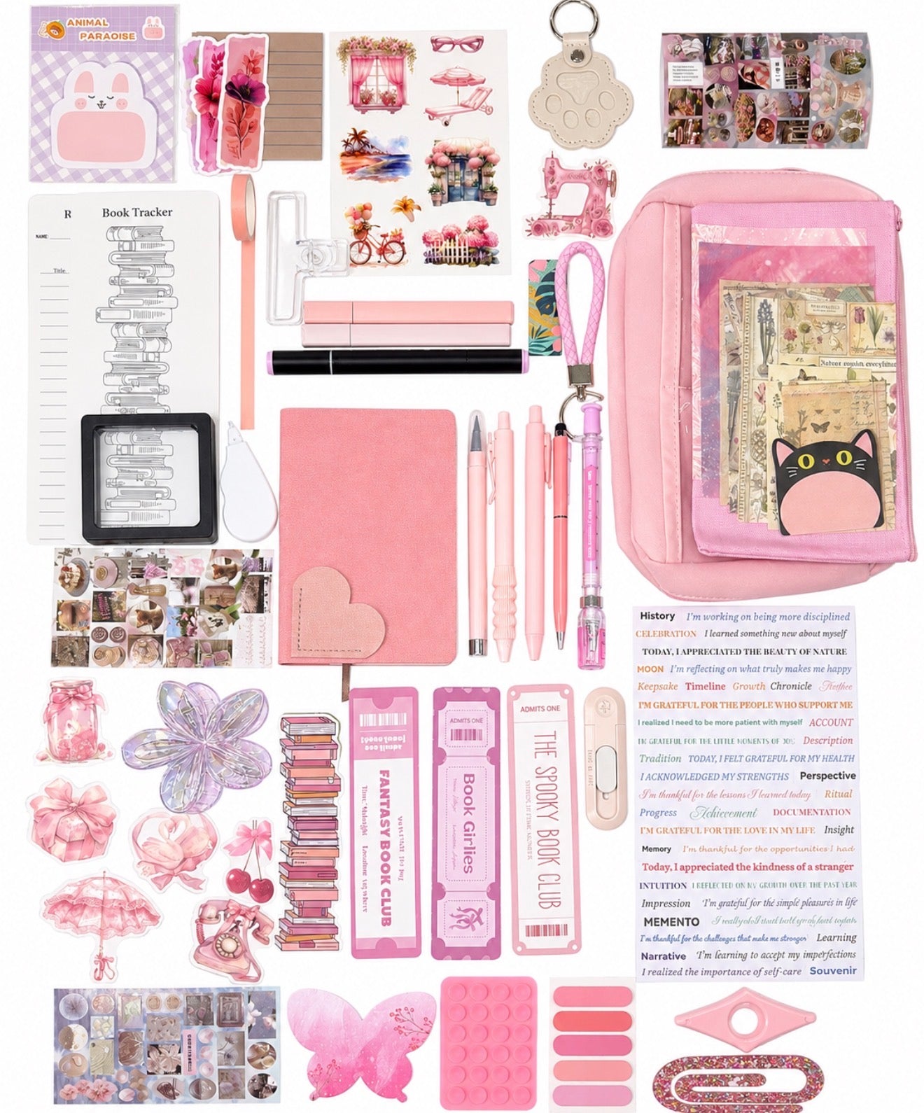 💗 NEW Pink Blush — Pink Aesthetic Bookish Bundle
