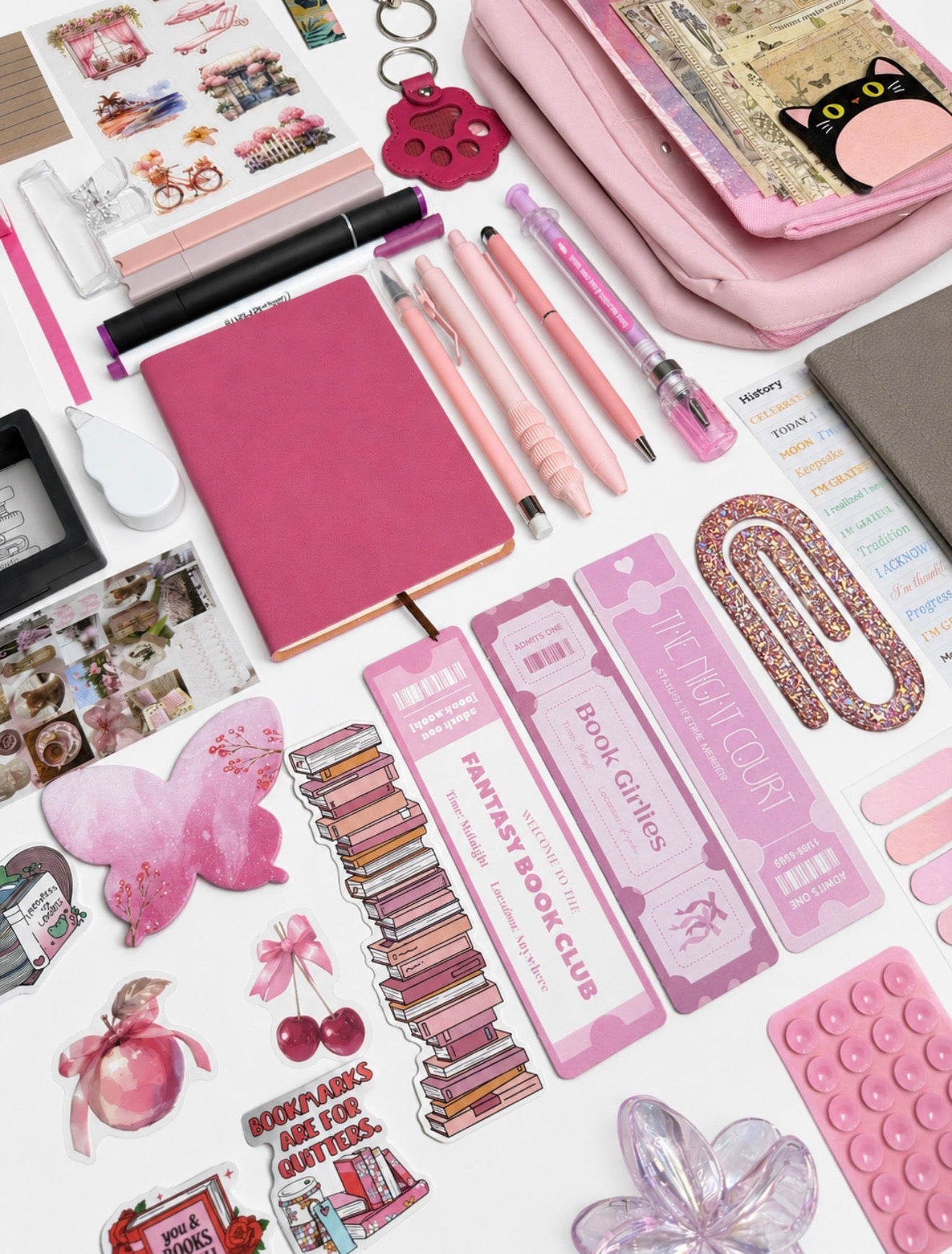 ✨ NEW 💗 Hot Pink Muse — Pink Aesthetic Bookish Bundle