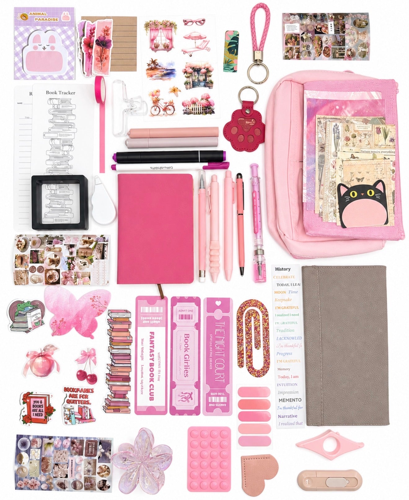 ✨ NEW 💗 Hot Pink Muse — Pink Aesthetic Bookish Bundle