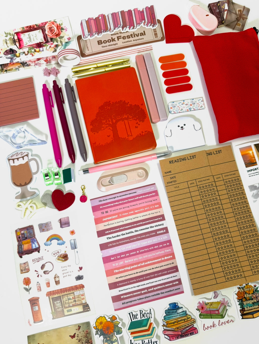 ❤️ Red Crimson Affair — Red Aesthetic Bookish Bundle