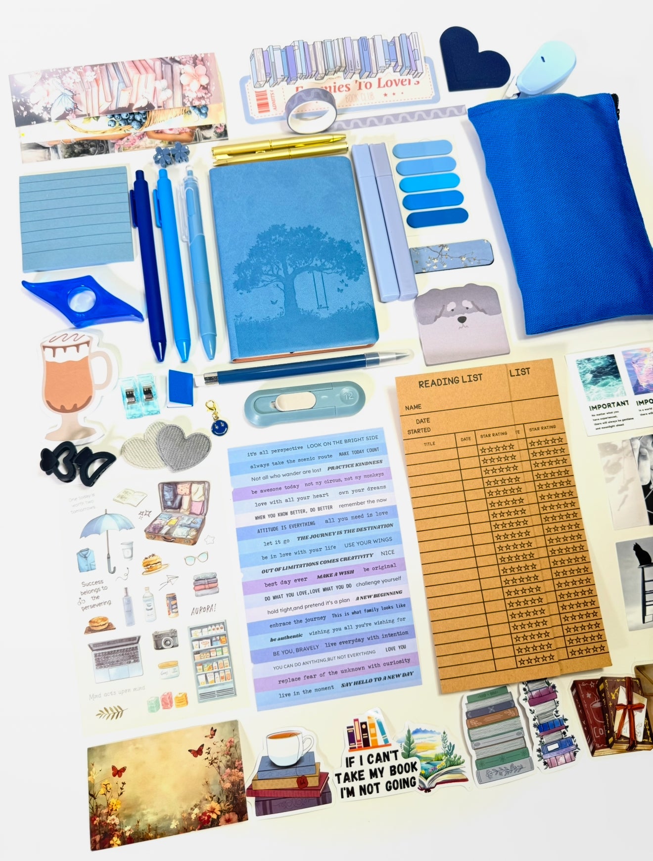 💙 Deep Blue Sapphire Sovereign — Blue Aesthetic Bookish Bundle