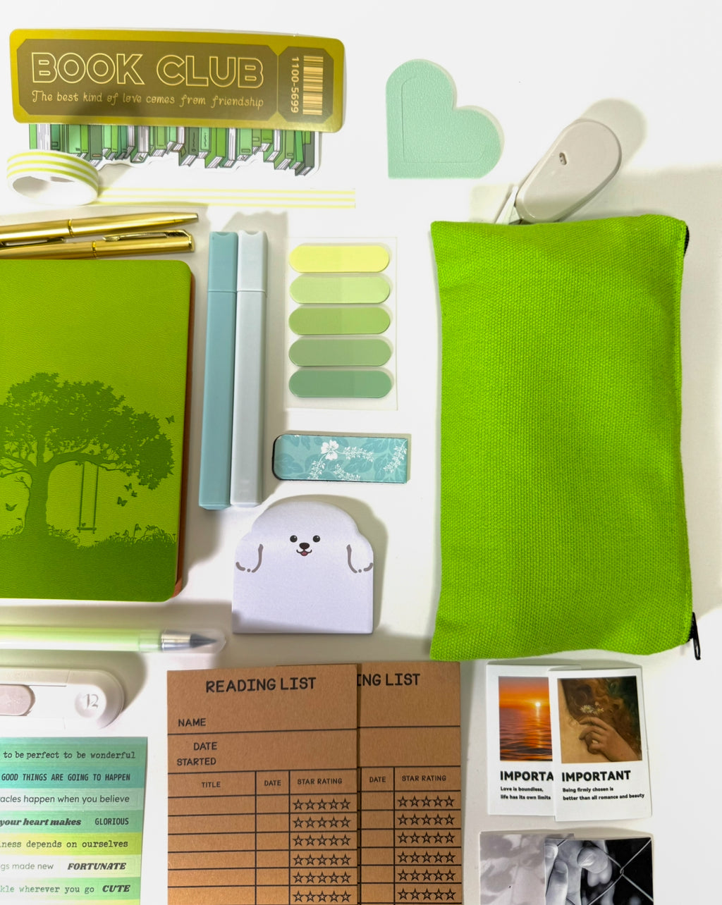 💚 NEW Green Matcha Elite — Green Aesthetic Bookish Bundle
