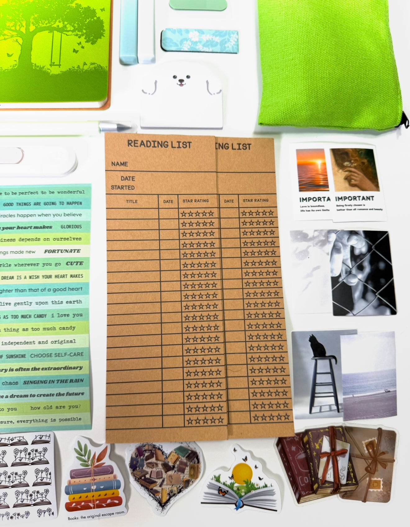 💚 NEW Green Matcha Elite — Green Aesthetic Bookish Bundle