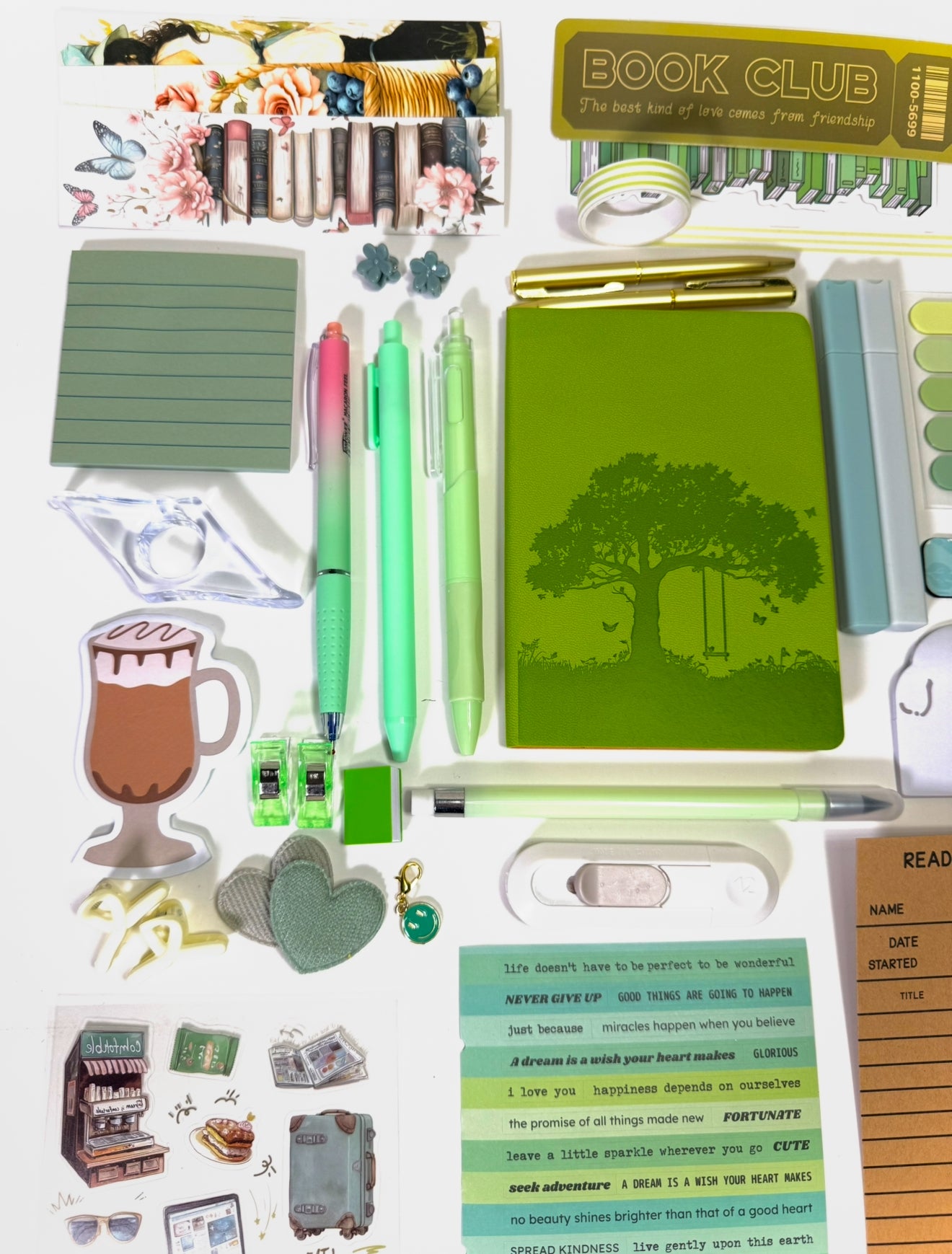 💚 NEW Green Matcha Elite — Green Aesthetic Bookish Bundle