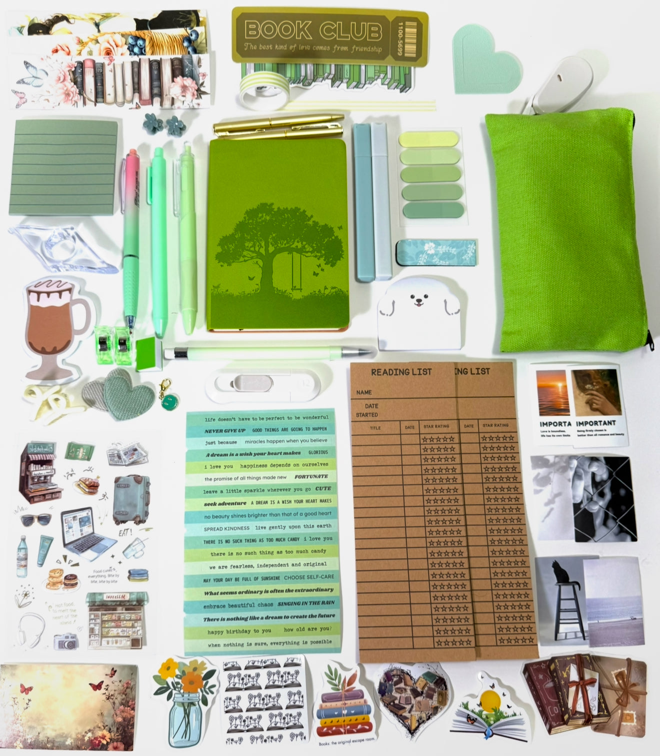 💚 NEW Green Matcha Elite — Green Aesthetic Bookish Bundle