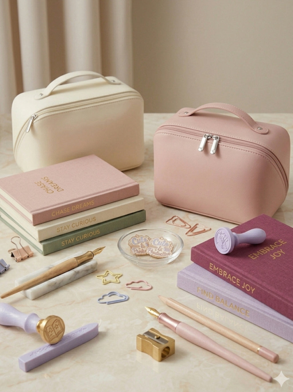 The Ultimate Aesthetic Pouch — Large Capacity Stationery Organizer