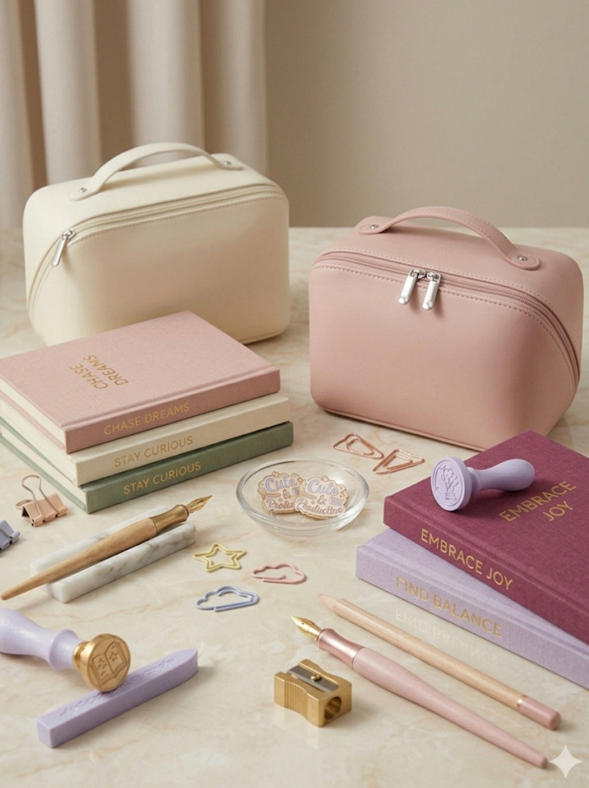 The Ultimate Aesthetic Pouch — Large Capacity Stationery Organizer