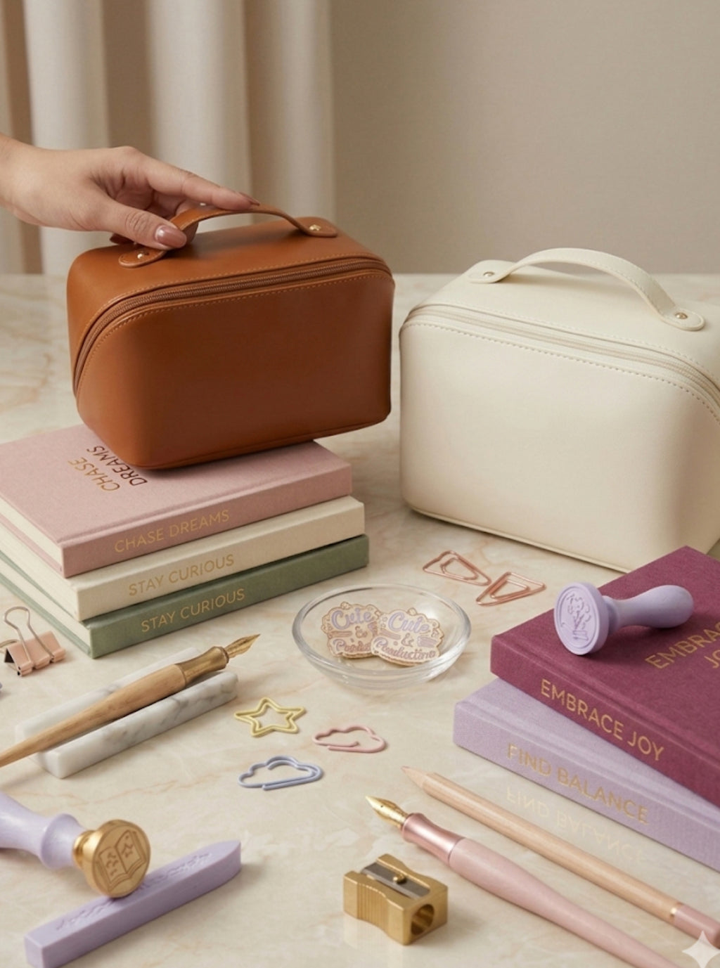 The Ultimate Aesthetic Pouch — Large Capacity Stationery Organizer